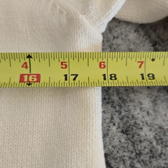 J. Jill Women's Small Cream Button Front Pocket Work Casual Cotton Cardigan - Picture 13 of 14